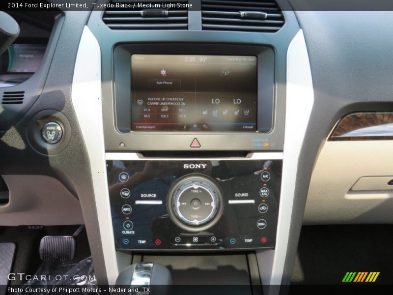 Tuxedo Black / Medium Light Stone 2014 Ford Explorer Limited