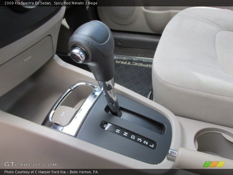 Spicy Red Metallic / Beige 2009 Kia Spectra EX Sedan