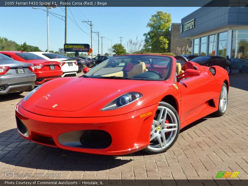 Rosso Corsa (Red) / Beige 2005 Ferrari F430 Spider F1