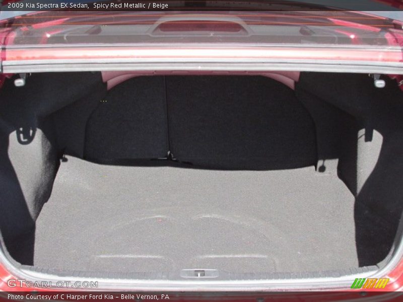 Spicy Red Metallic / Beige 2009 Kia Spectra EX Sedan