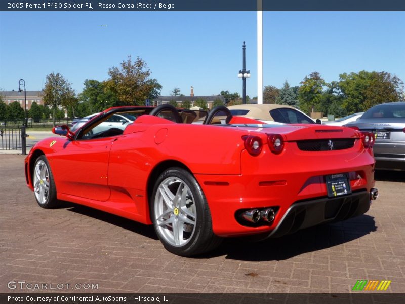 Rosso Corsa (Red) / Beige 2005 Ferrari F430 Spider F1