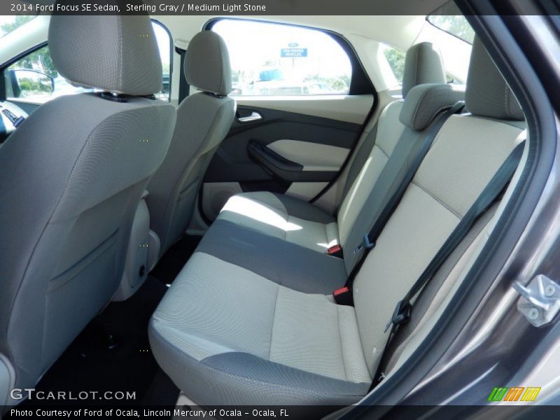 Sterling Gray / Medium Light Stone 2014 Ford Focus SE Sedan