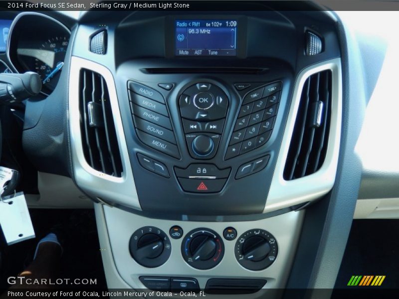 Sterling Gray / Medium Light Stone 2014 Ford Focus SE Sedan