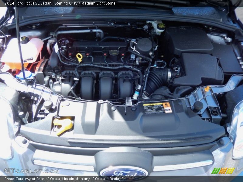 Sterling Gray / Medium Light Stone 2014 Ford Focus SE Sedan