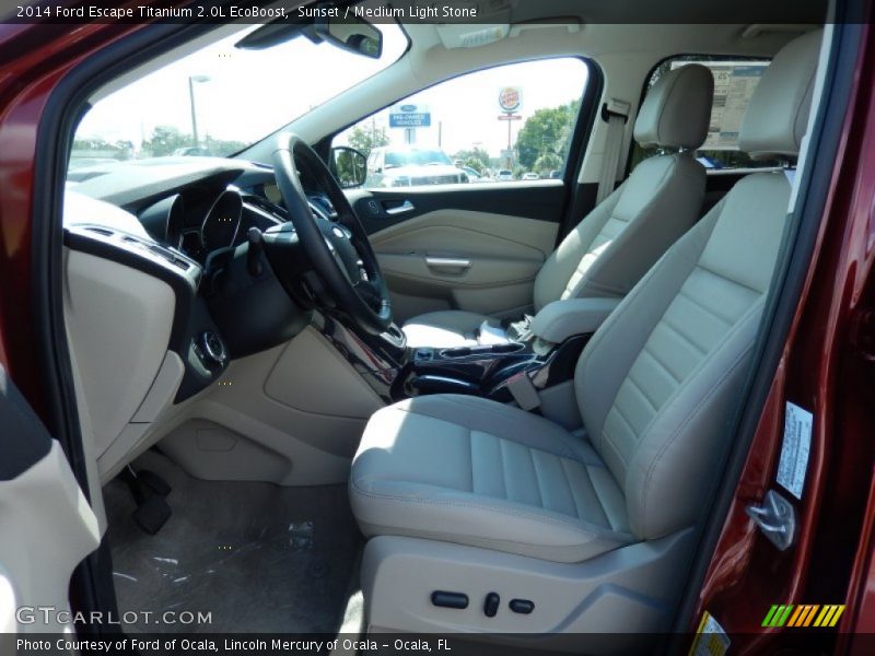 Sunset / Medium Light Stone 2014 Ford Escape Titanium 2.0L EcoBoost