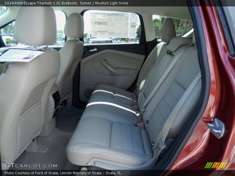 Sunset / Medium Light Stone 2014 Ford Escape Titanium 2.0L EcoBoost