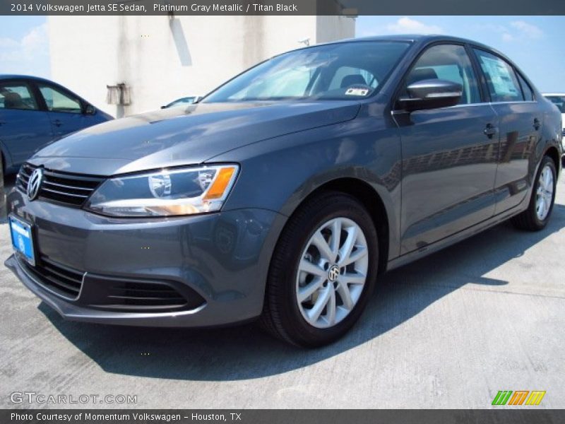 Platinum Gray Metallic / Titan Black 2014 Volkswagen Jetta SE Sedan