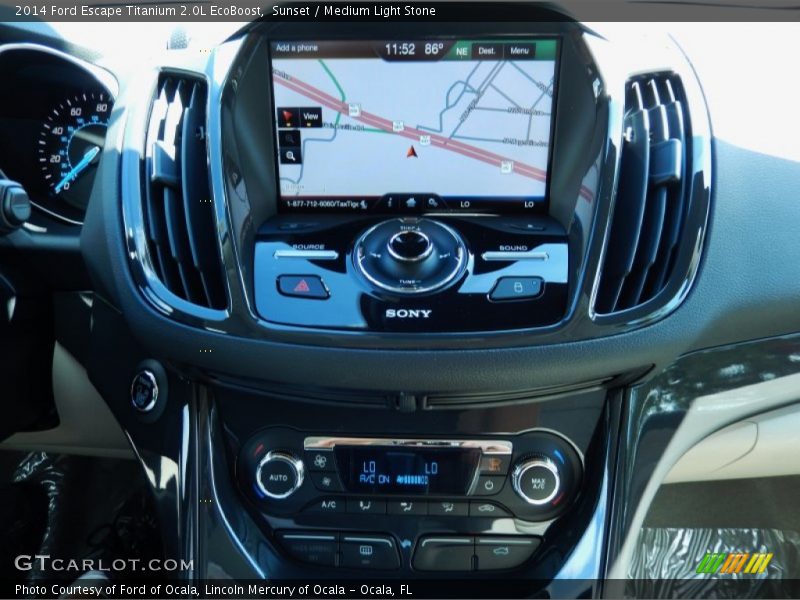 Sunset / Medium Light Stone 2014 Ford Escape Titanium 2.0L EcoBoost