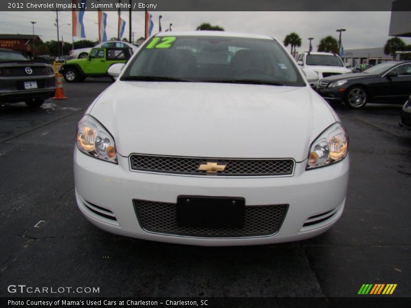 Summit White / Ebony 2012 Chevrolet Impala LT