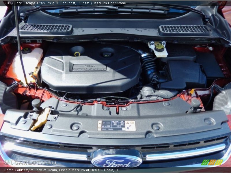Sunset / Medium Light Stone 2014 Ford Escape Titanium 2.0L EcoBoost