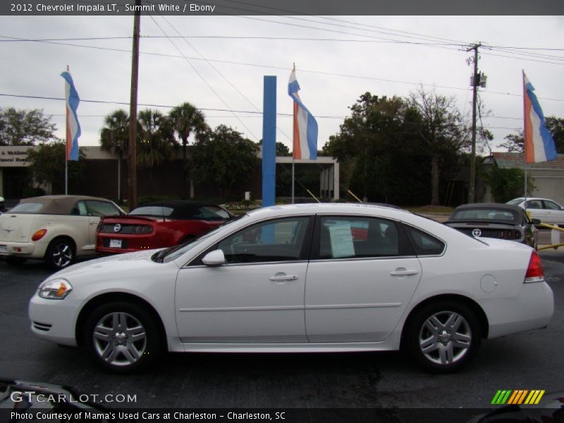 Summit White / Ebony 2012 Chevrolet Impala LT