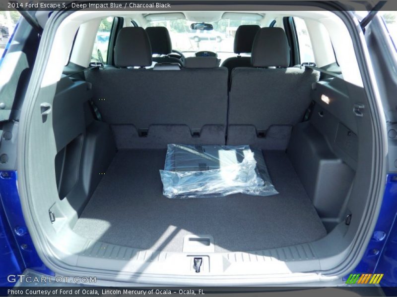 Deep Impact Blue / Charcoal Black 2014 Ford Escape S