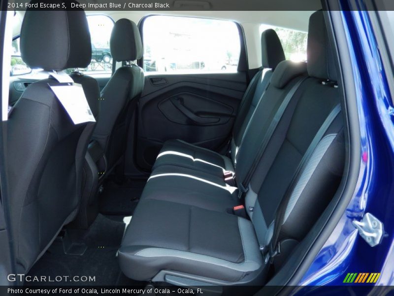 Deep Impact Blue / Charcoal Black 2014 Ford Escape S