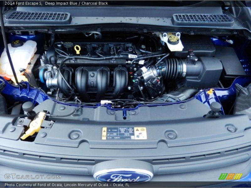 Deep Impact Blue / Charcoal Black 2014 Ford Escape S