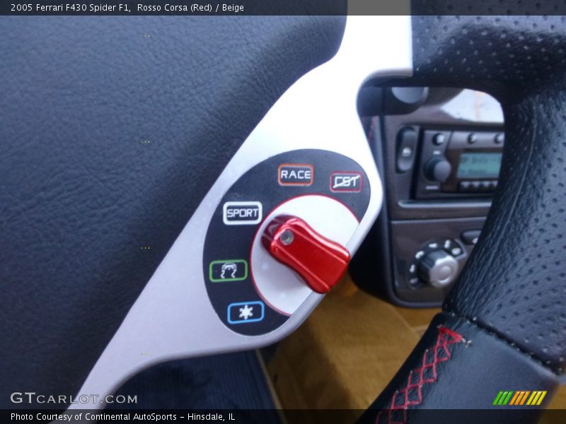 Controls of 2005 F430 Spider F1