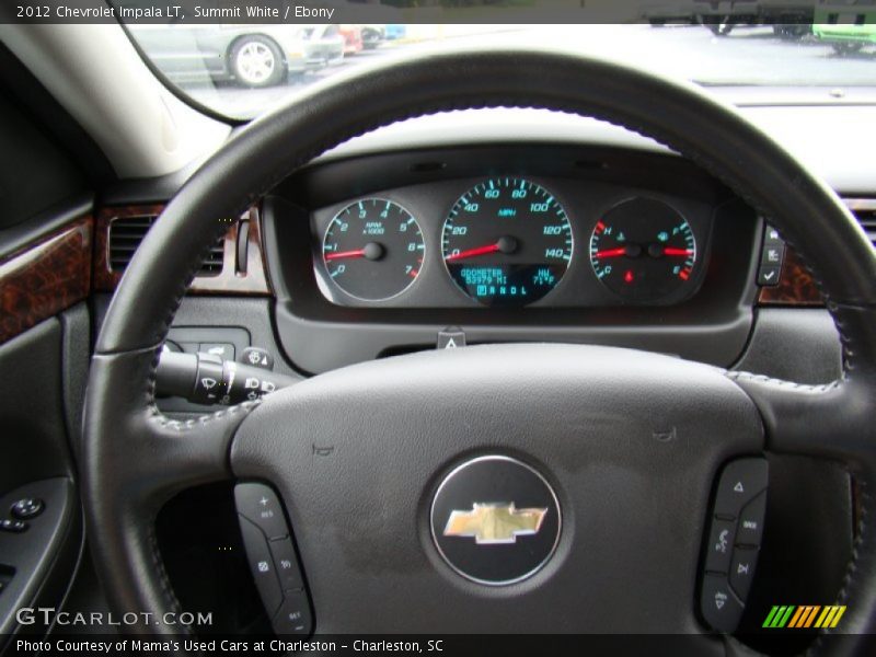 Summit White / Ebony 2012 Chevrolet Impala LT