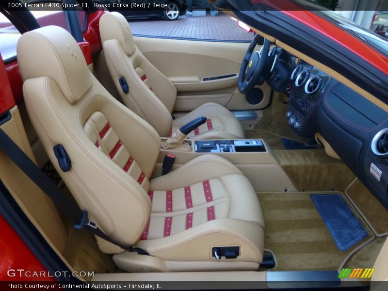 Front Seat of 2005 F430 Spider F1