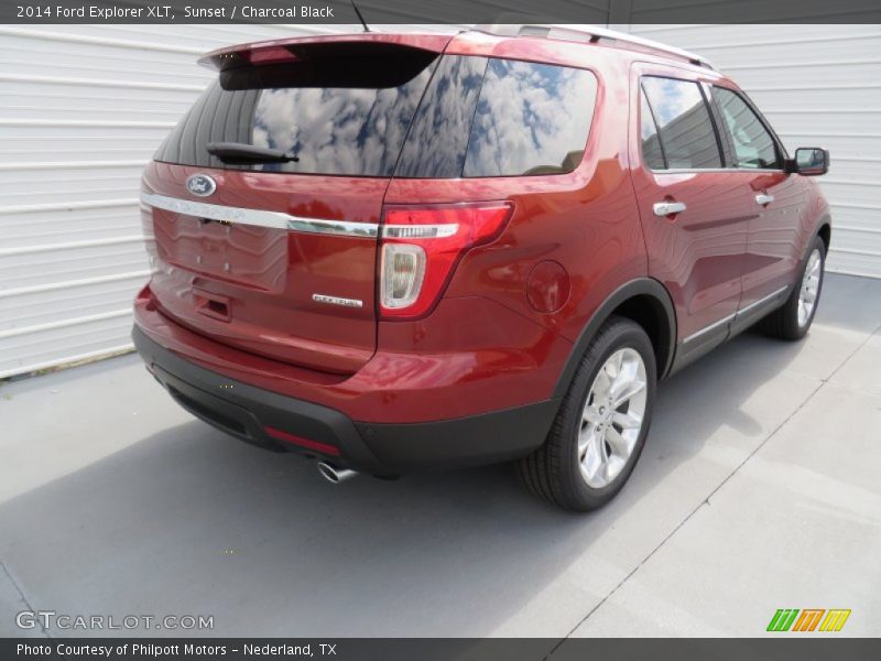 Sunset / Charcoal Black 2014 Ford Explorer XLT