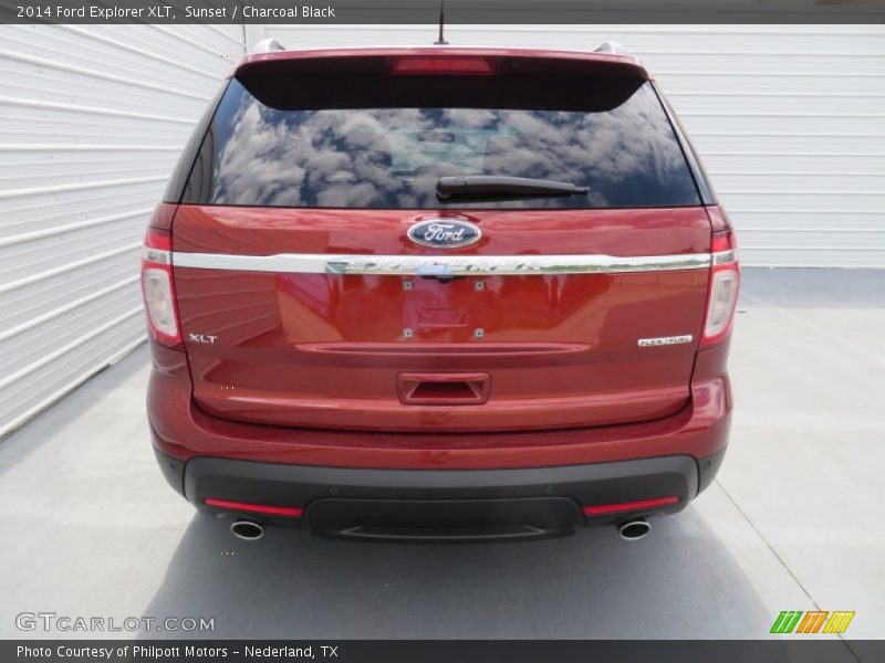 Sunset / Charcoal Black 2014 Ford Explorer XLT