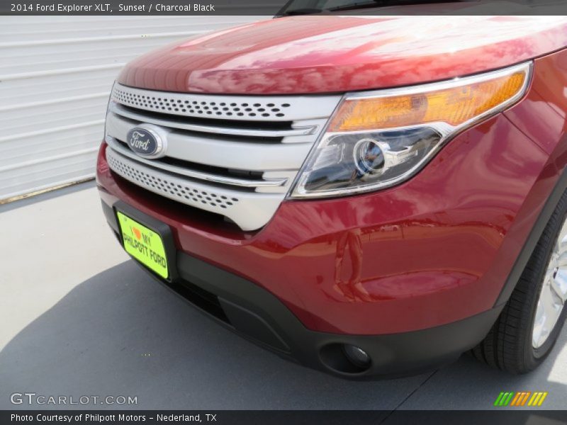 Sunset / Charcoal Black 2014 Ford Explorer XLT