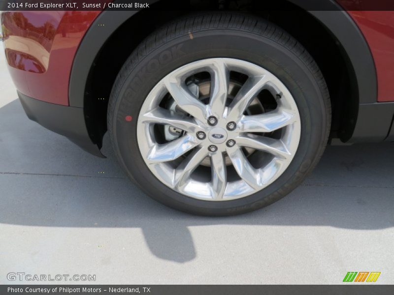 Sunset / Charcoal Black 2014 Ford Explorer XLT