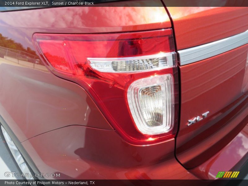 Sunset / Charcoal Black 2014 Ford Explorer XLT