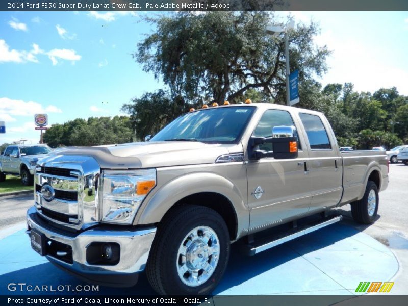 Pale Adobe Metallic / Adobe 2014 Ford F350 Super Duty Lariat Crew Cab