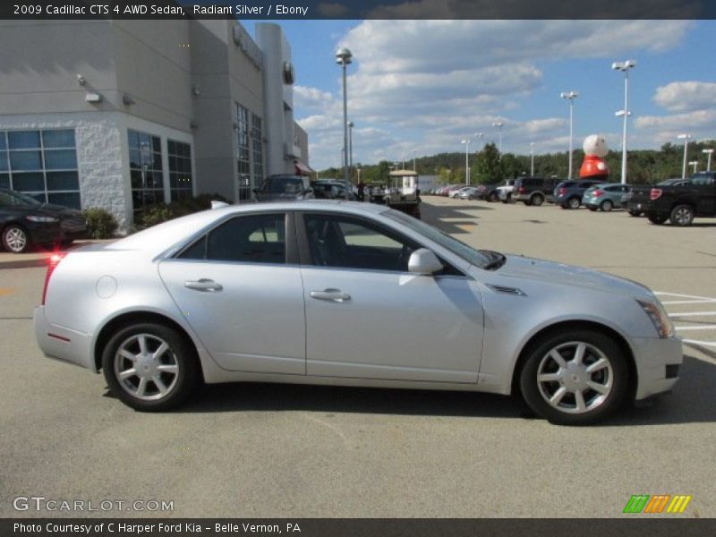 Radiant Silver / Ebony 2009 Cadillac CTS 4 AWD Sedan