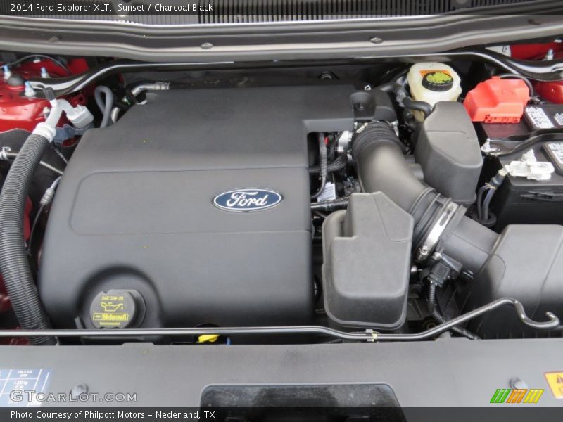 Sunset / Charcoal Black 2014 Ford Explorer XLT