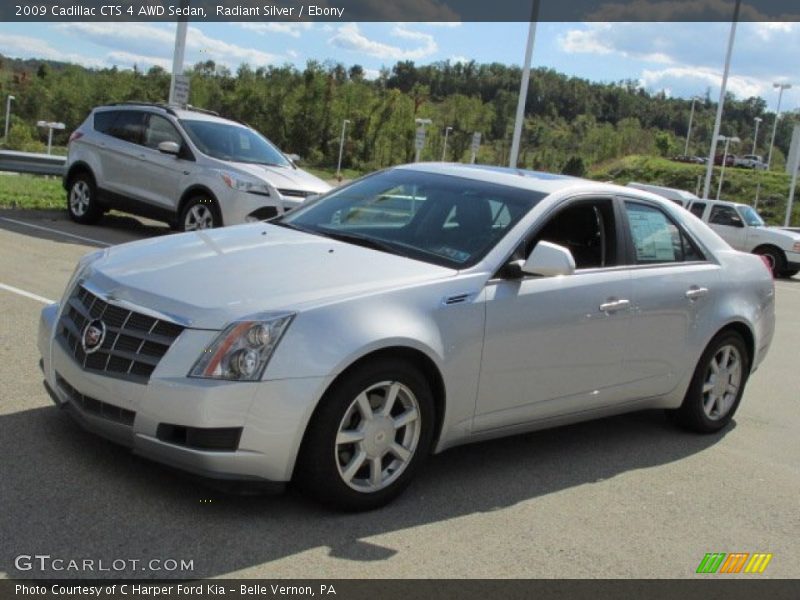 Radiant Silver / Ebony 2009 Cadillac CTS 4 AWD Sedan