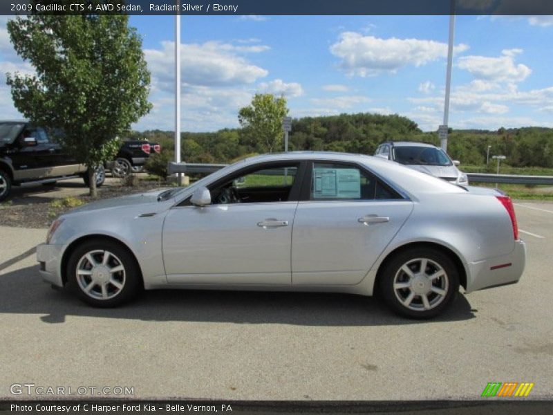 Radiant Silver / Ebony 2009 Cadillac CTS 4 AWD Sedan