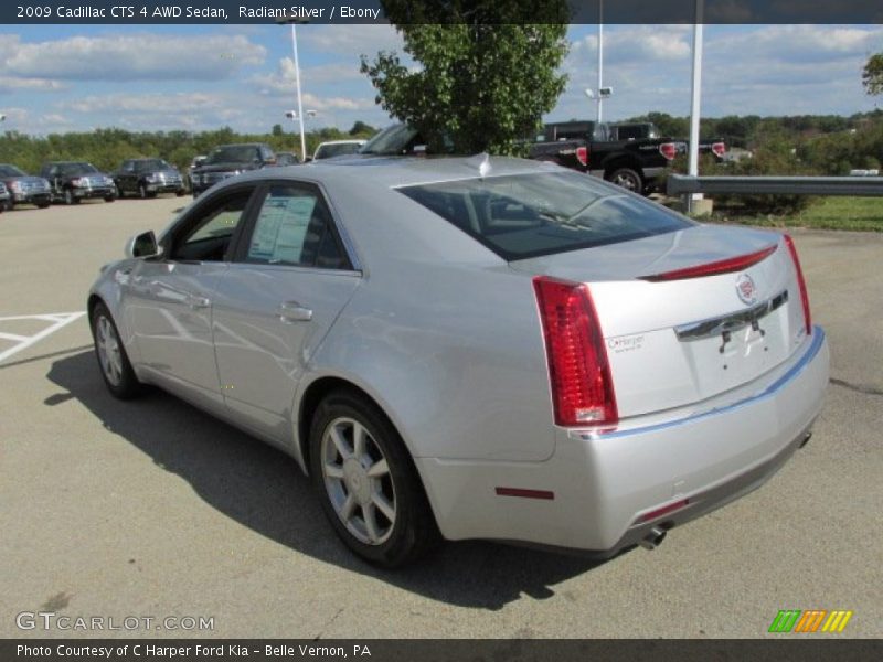 Radiant Silver / Ebony 2009 Cadillac CTS 4 AWD Sedan