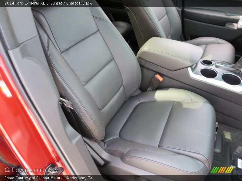 Sunset / Charcoal Black 2014 Ford Explorer XLT