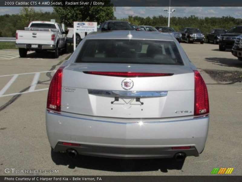 Radiant Silver / Ebony 2009 Cadillac CTS 4 AWD Sedan