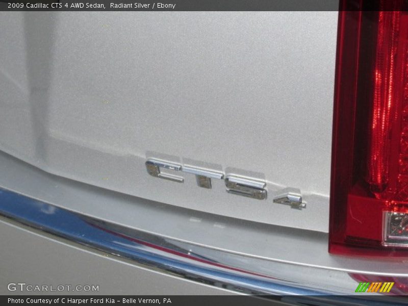 Radiant Silver / Ebony 2009 Cadillac CTS 4 AWD Sedan