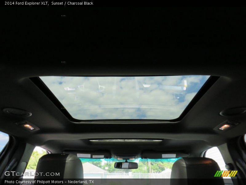 Sunset / Charcoal Black 2014 Ford Explorer XLT