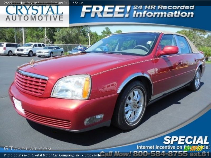 Crimson Pearl / Shale 2005 Cadillac DeVille Sedan