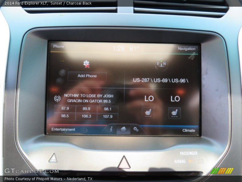 Sunset / Charcoal Black 2014 Ford Explorer XLT