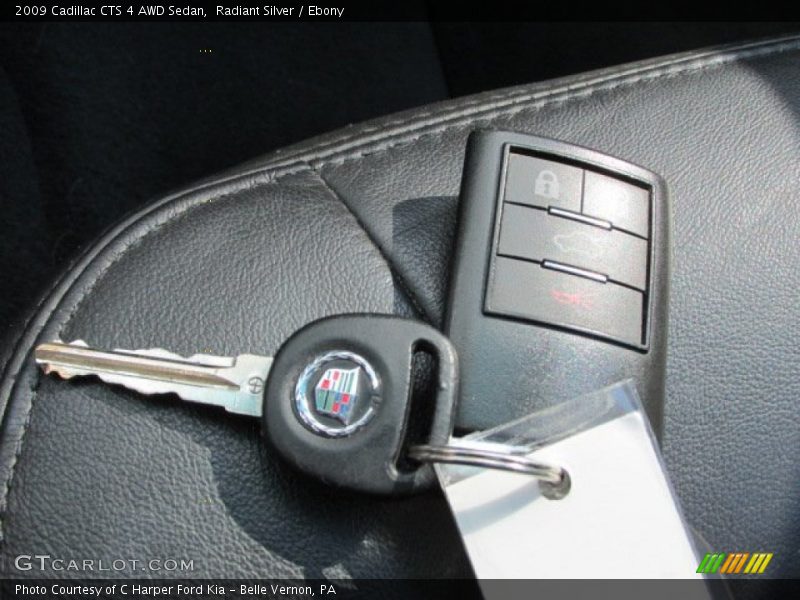 Radiant Silver / Ebony 2009 Cadillac CTS 4 AWD Sedan