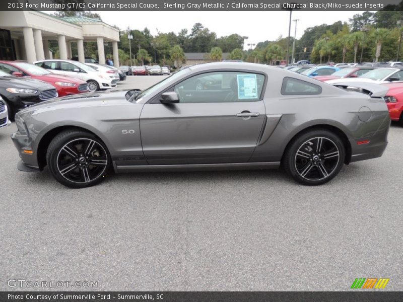 Sterling Gray Metallic / California Special Charcoal Black/Miko-suede Inserts 2013 Ford Mustang GT/CS California Special Coupe
