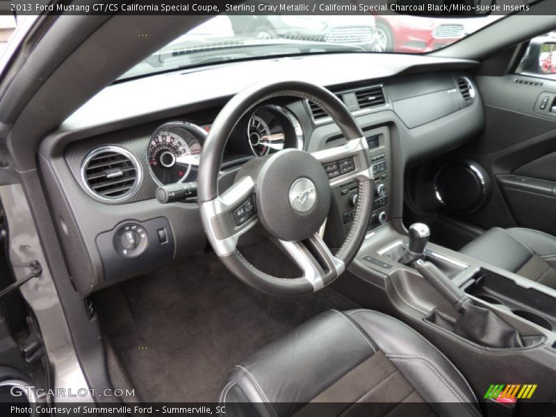 Sterling Gray Metallic / California Special Charcoal Black/Miko-suede Inserts 2013 Ford Mustang GT/CS California Special Coupe