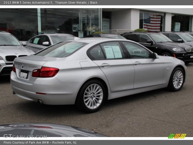 Titanium Silver Metallic / Black 2013 BMW 5 Series ActiveHybrid 5