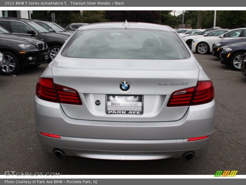 Titanium Silver Metallic / Black 2013 BMW 5 Series ActiveHybrid 5