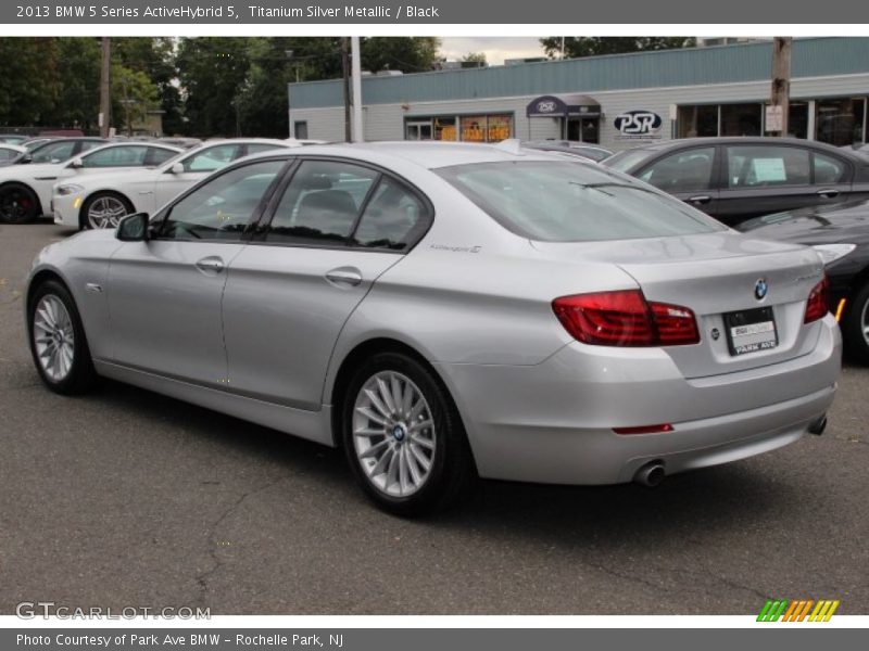 Titanium Silver Metallic / Black 2013 BMW 5 Series ActiveHybrid 5