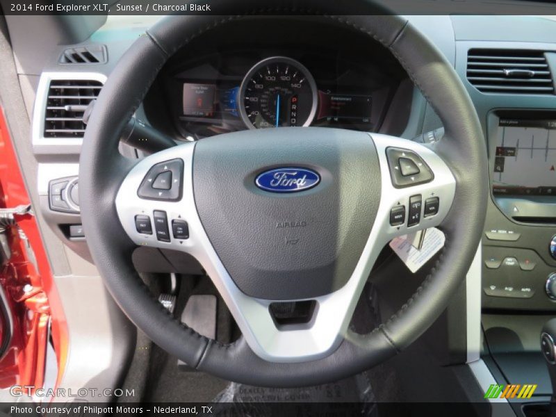 Sunset / Charcoal Black 2014 Ford Explorer XLT
