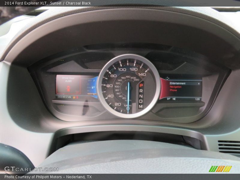Sunset / Charcoal Black 2014 Ford Explorer XLT