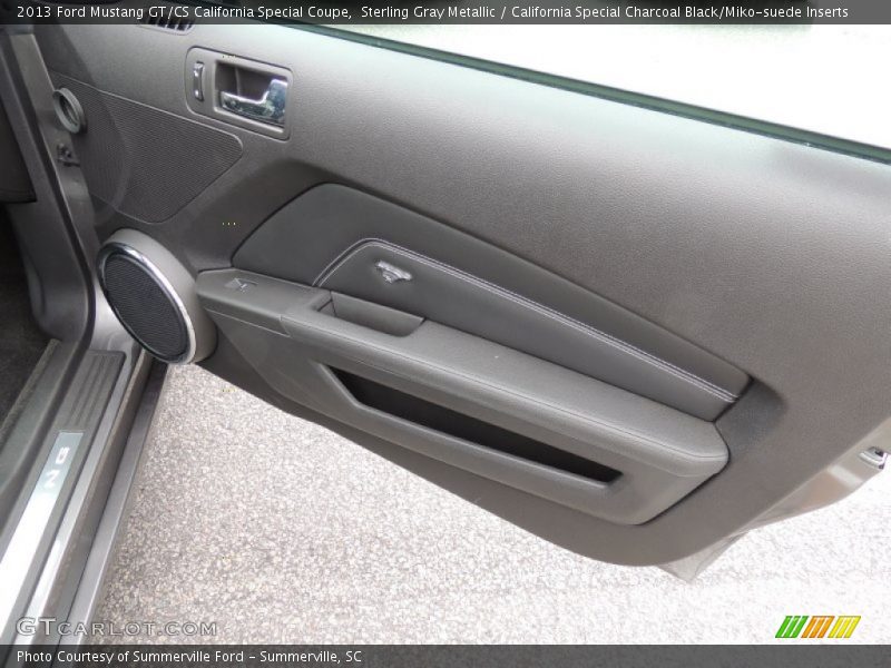 Sterling Gray Metallic / California Special Charcoal Black/Miko-suede Inserts 2013 Ford Mustang GT/CS California Special Coupe