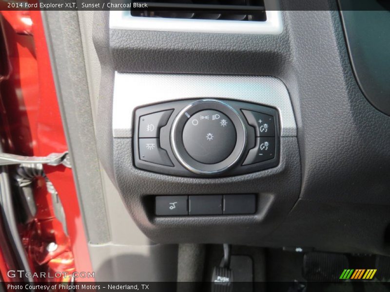 Sunset / Charcoal Black 2014 Ford Explorer XLT