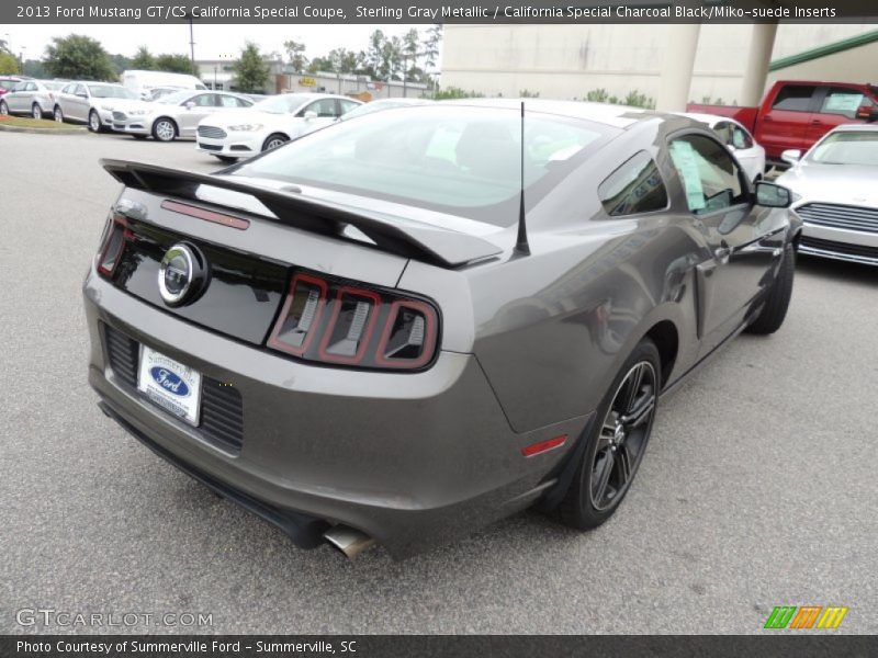 Sterling Gray Metallic / California Special Charcoal Black/Miko-suede Inserts 2013 Ford Mustang GT/CS California Special Coupe