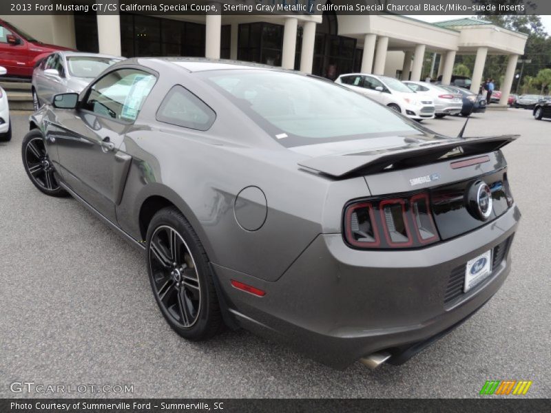 Sterling Gray Metallic / California Special Charcoal Black/Miko-suede Inserts 2013 Ford Mustang GT/CS California Special Coupe